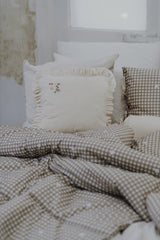 Corduroy Frill Cushion by Malomi Kids