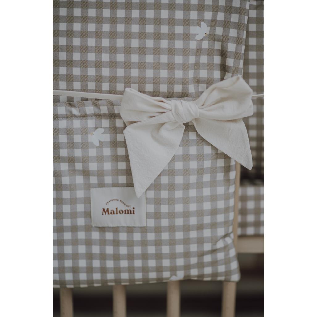 Countryside Check Cot Organiser by Malomi Kids