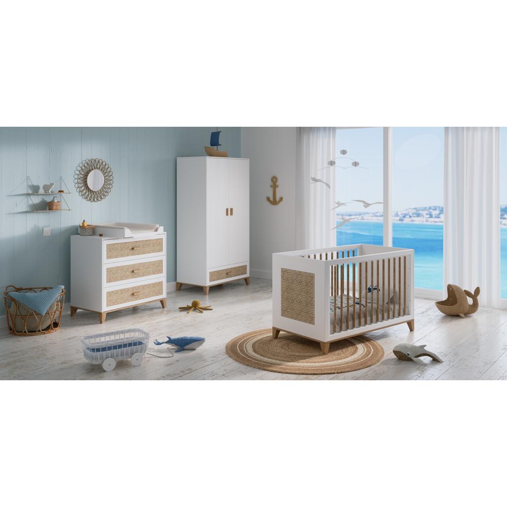 NAMI Neige Rattan Wardrobe