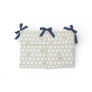 Blue Cottage Cot Organiser by Malomi Kids