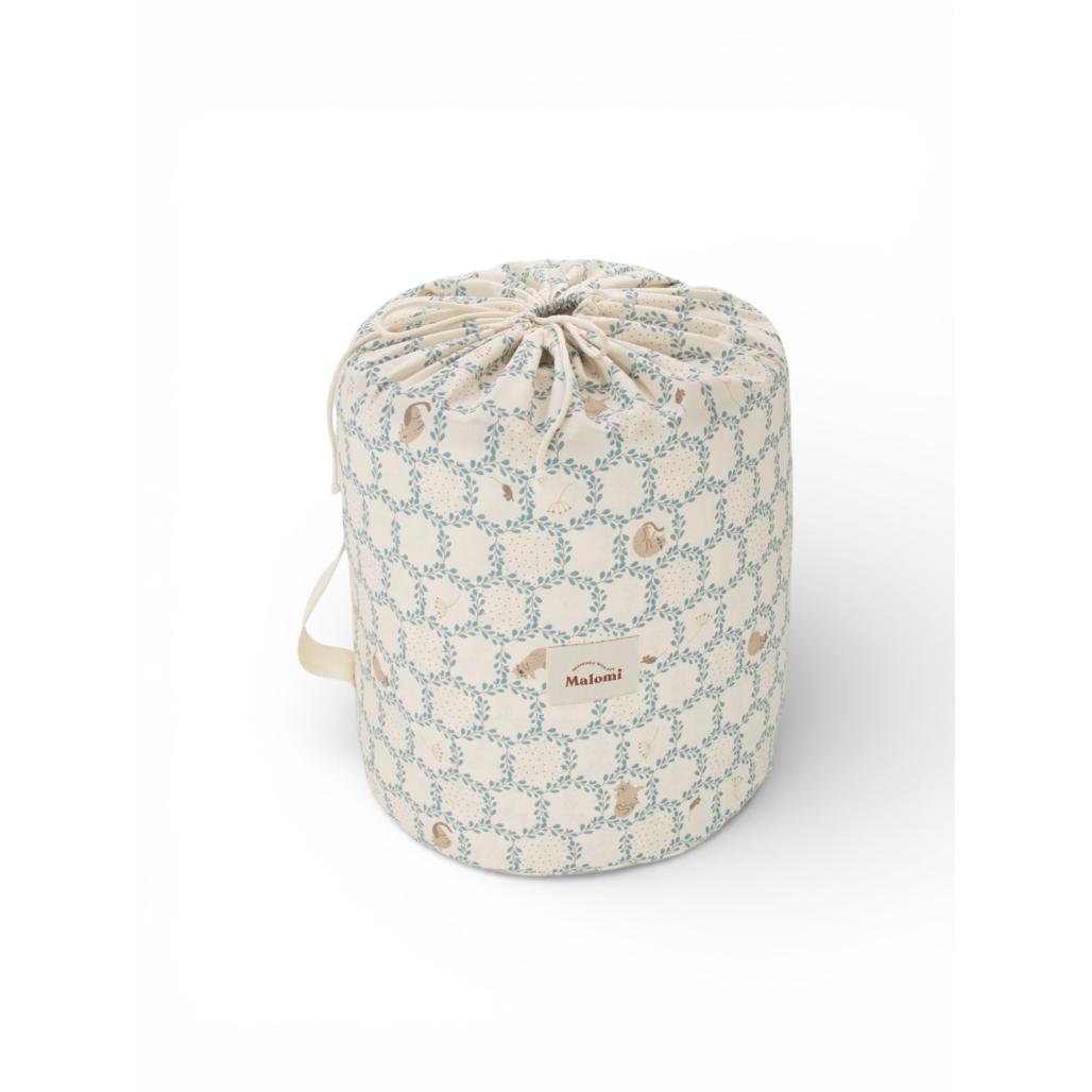 Blue Cottage Sleeping Bag with Pillow by Malomi Kids