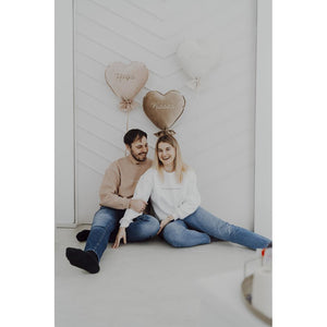 Velvet Heart Balloon Cushion by Malomi Kids