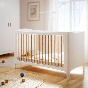 NÉRÉE Neige Evolutive Bed 70 x 140 CM - From Crib to Junior Bed