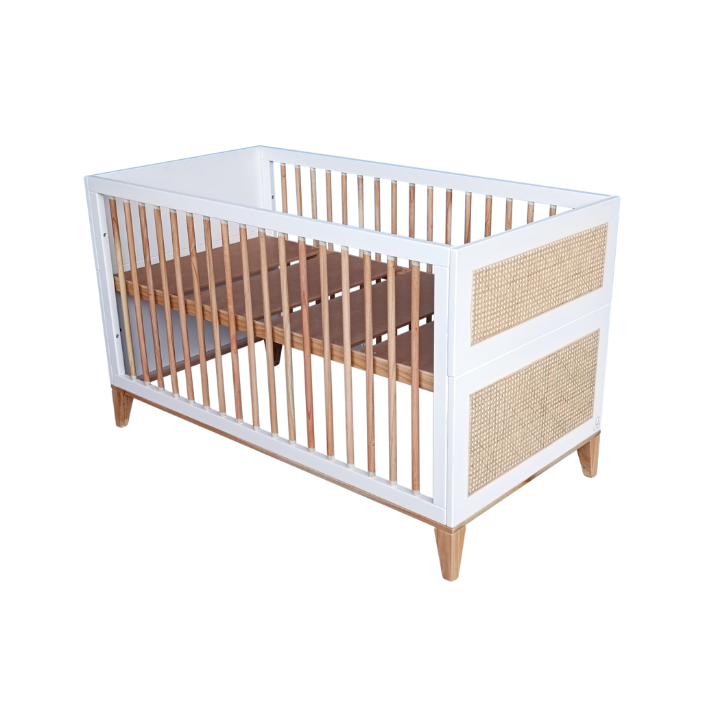 NAMI Neige Evolutive Bed 70 x 140 - From Crib to Junior Bed