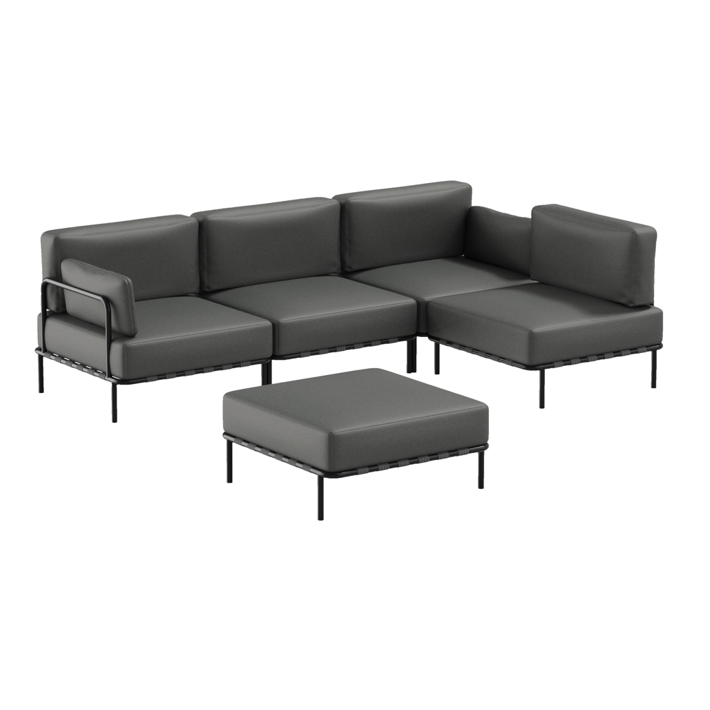 SIT-SIT SALVE 3 Seater + Single Module + POUFE Module