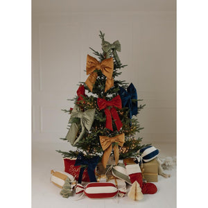 Velvet Christmas Bow with Golden Stars by Malomi Kids