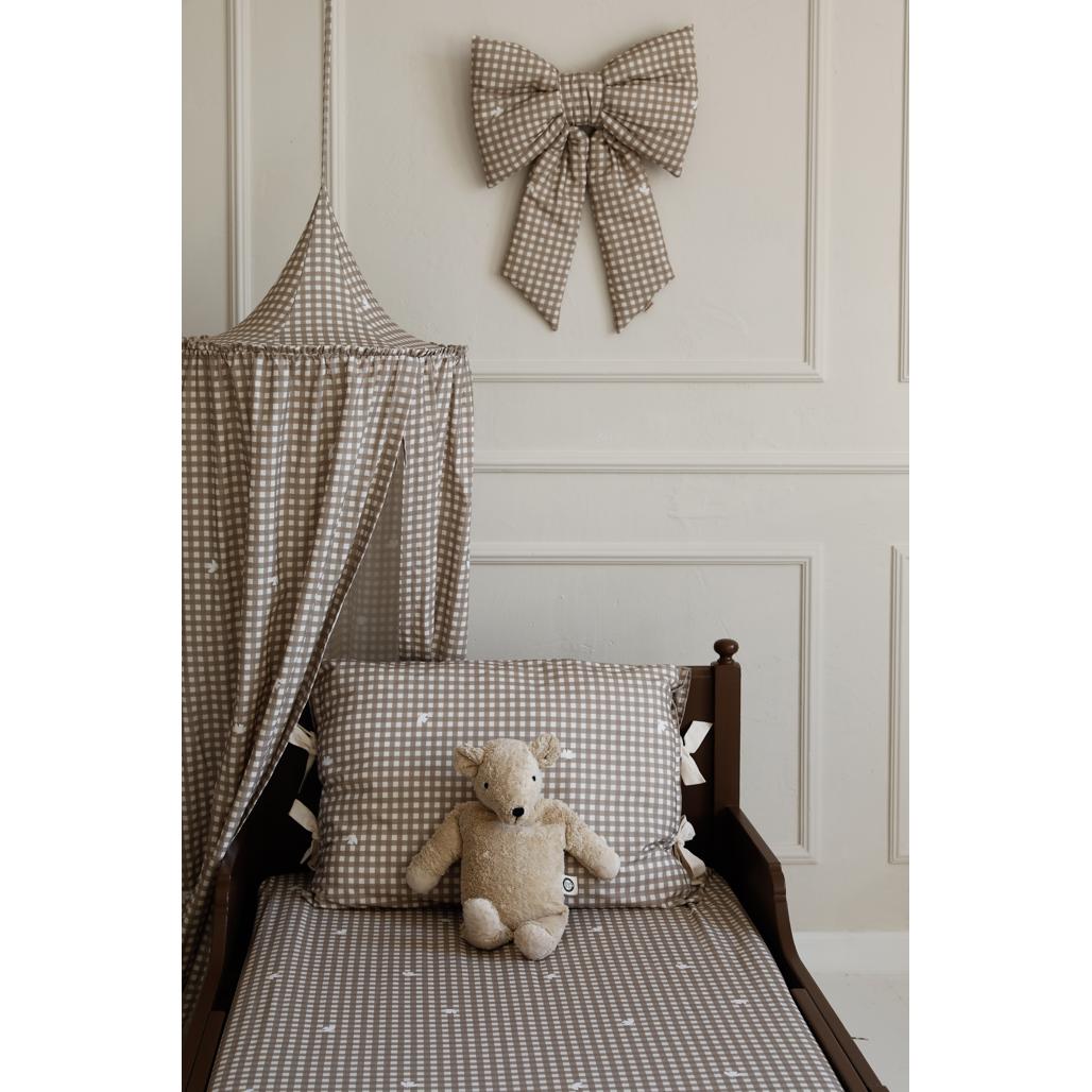 Countryside Check Cotton Fitted Sheet by Malomi Kids