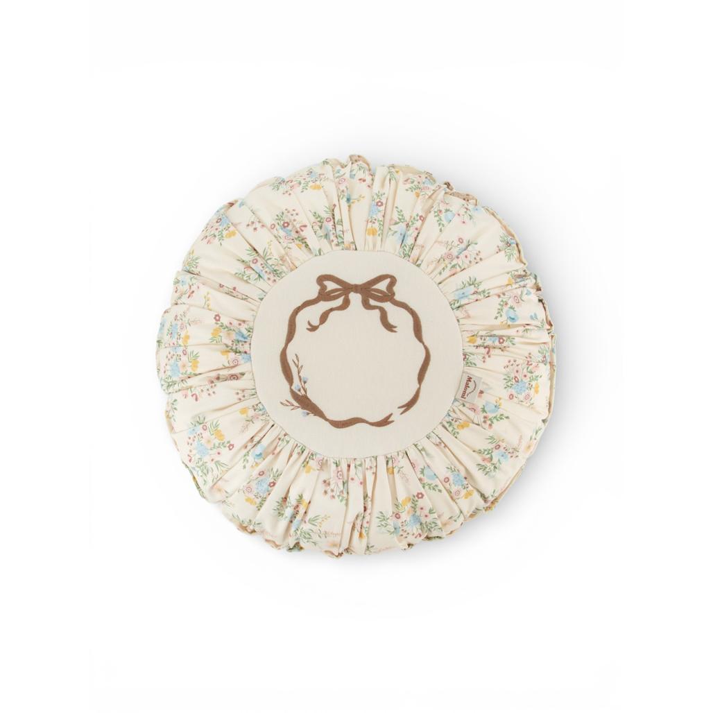 Blooming Meadow Round Boho Cushion by Malomi Kids