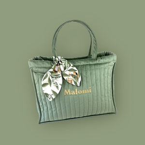 Quilted Velvet Changing Bag by Malomi Kids
