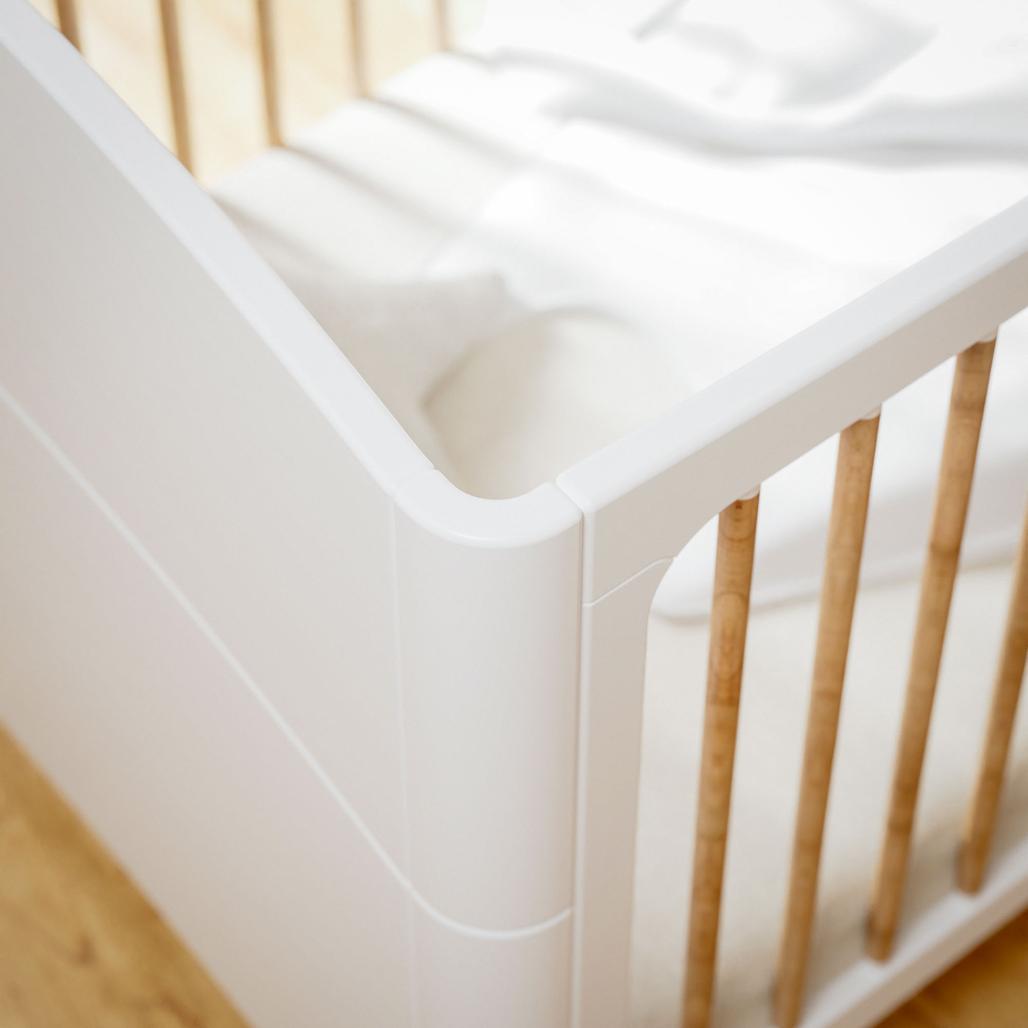 NÉRÉE Neige Evolutive Bed 70 x 140 CM - From Crib to Junior Bed