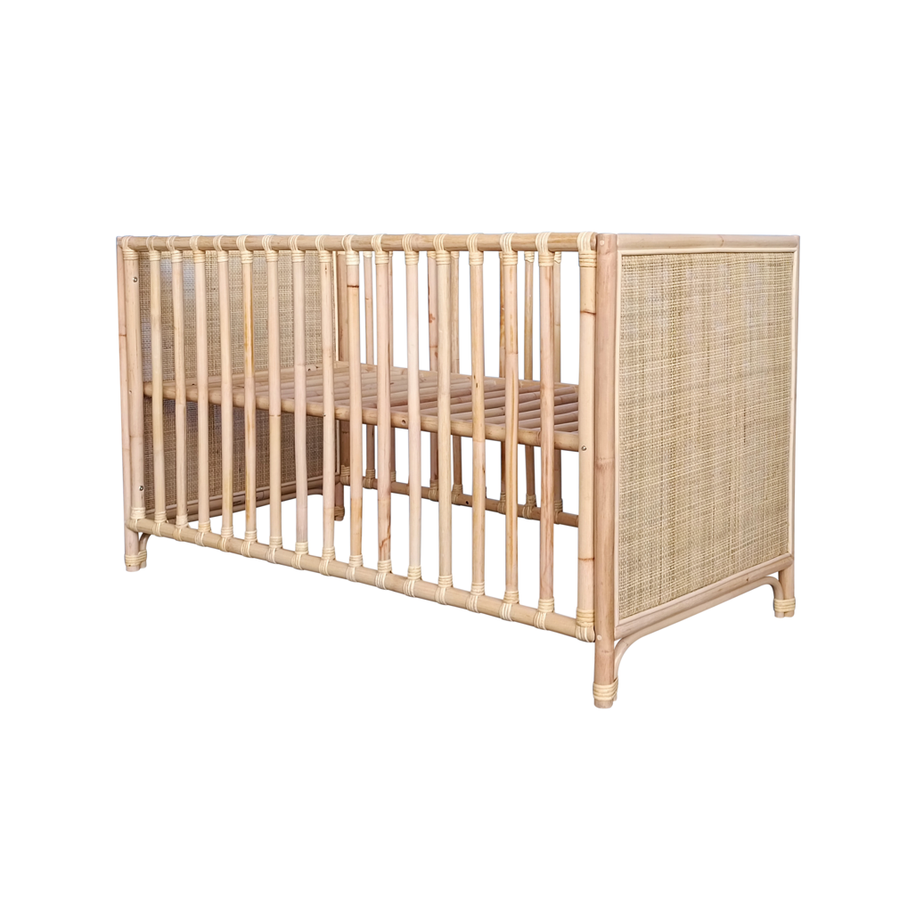 Nemo Evolutive Bed in rattan 60 x 120 - Natural