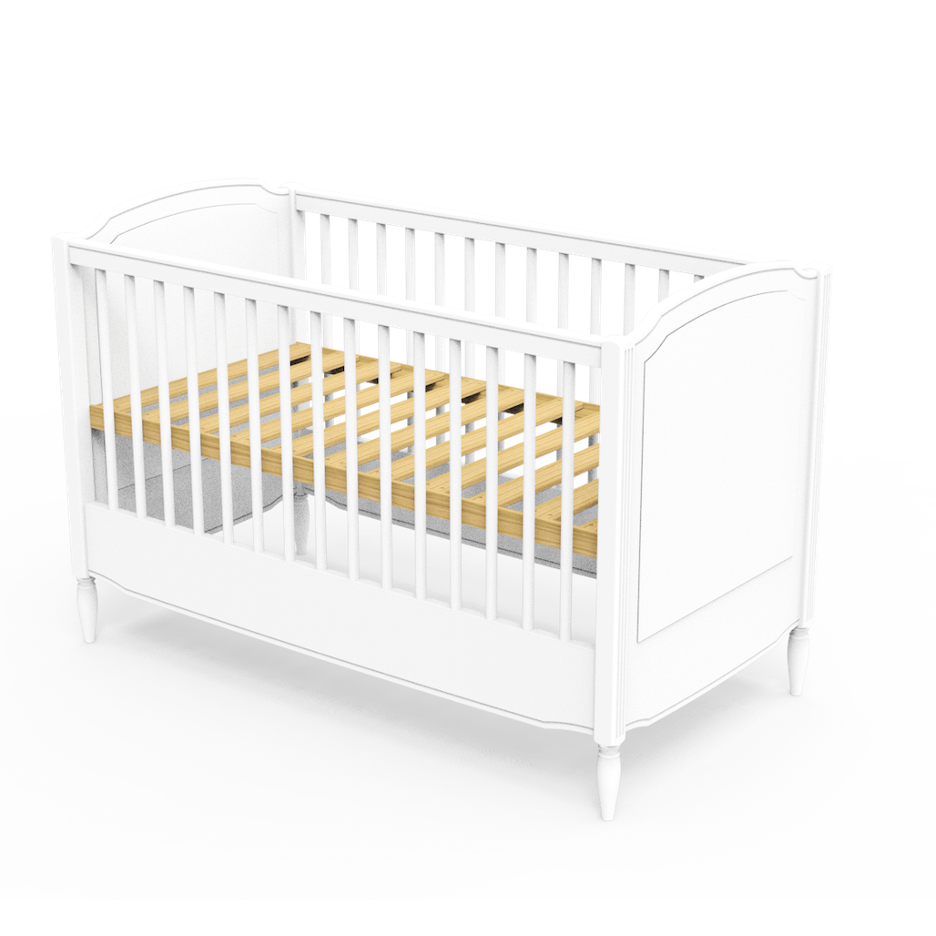 LAFAYETTE NEIGE Evolutive Bed 60 × 120 cm – From Crib to Toddler Bed
