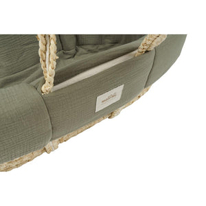 Muslin Padded Moses Basket Cover by Malomi Kids