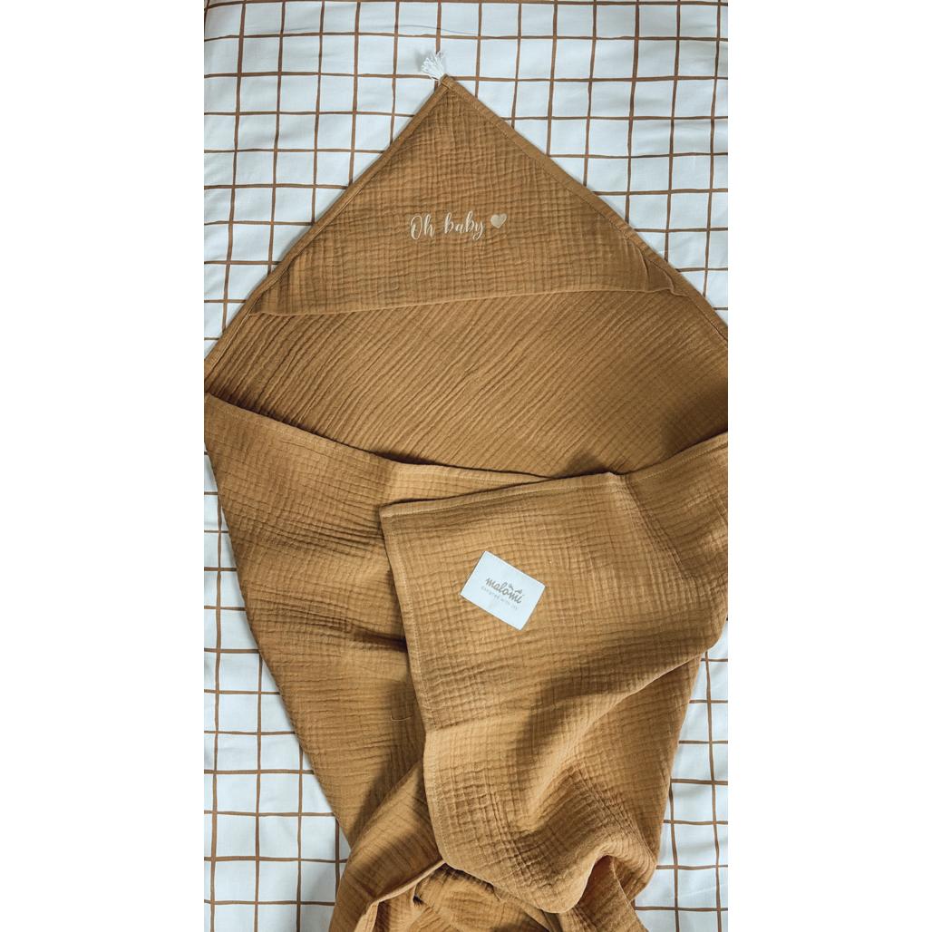 Muslin Hooded Towel by Malomi Kids
