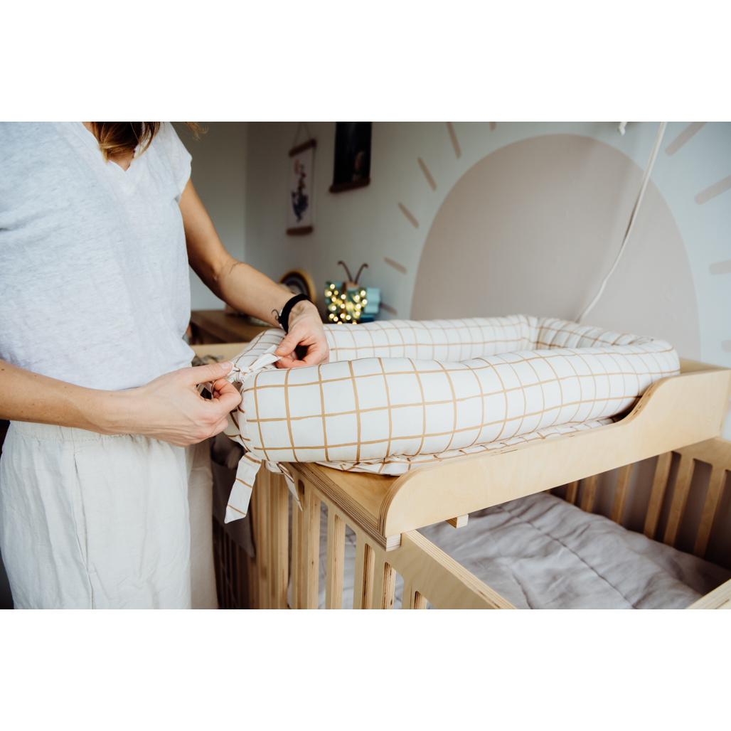 Camel Check Baby Nest by Malomi Kids