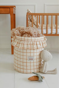 Camel Check Toy Basket by Malomi Kids