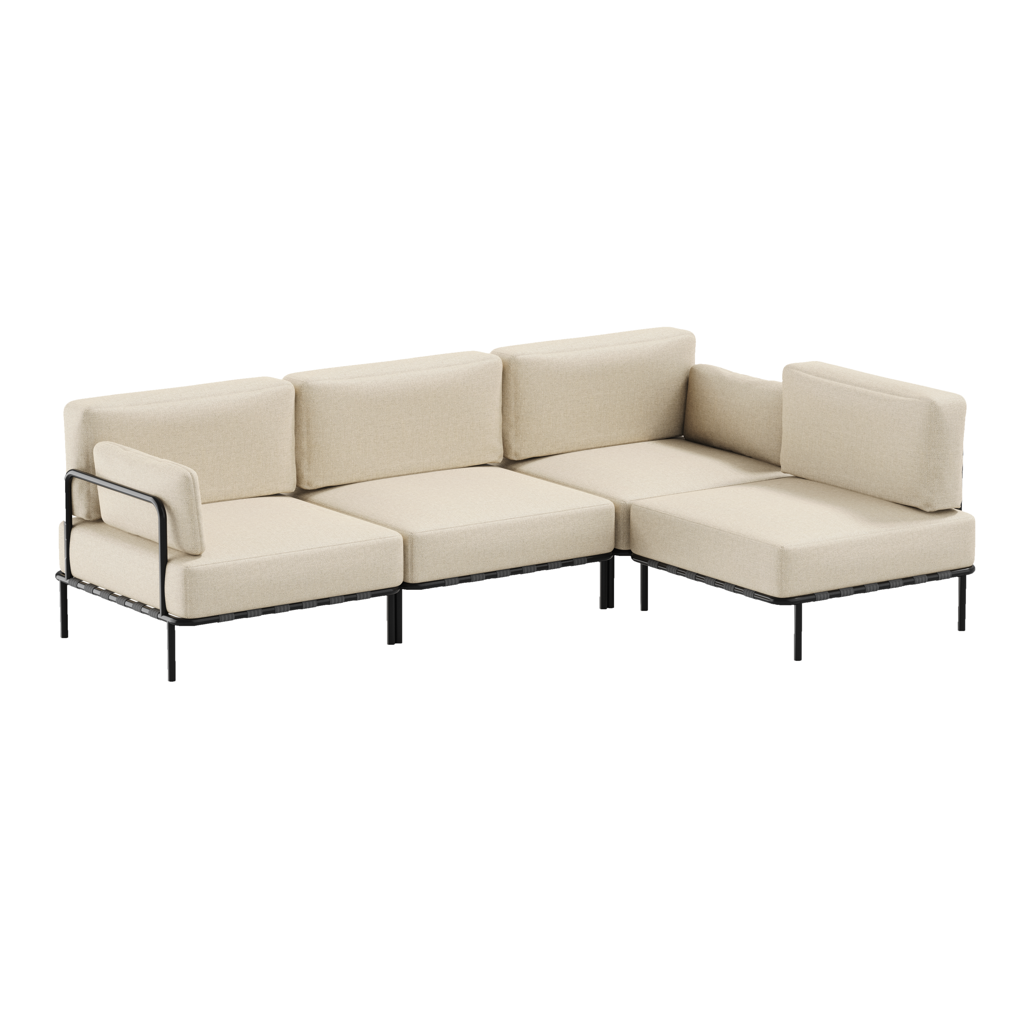 SIT-SIT SALVE 3 Seater + SINGLE MODULE Indoor/Outdoor