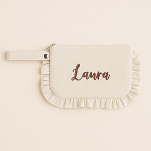 Ruffle Toiletry Bag by Malomi Kids