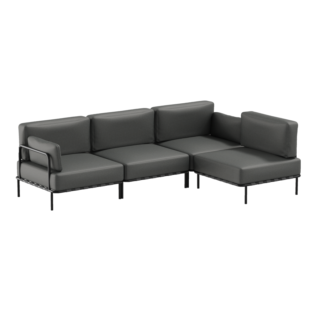 SIT-SIT SALVE 3 Seater + SINGLE MODULE Indoor/Outdoor