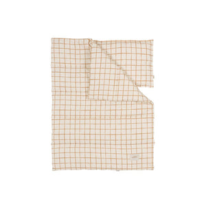 Camel Check Bedding Set with Filling by Malomi Kids