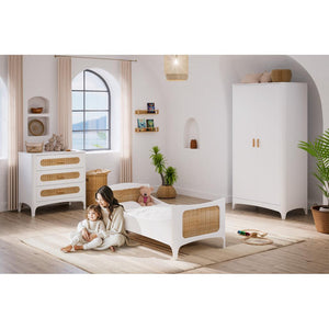 NÉRÉIDES Neige Rattan Chest of Drawers