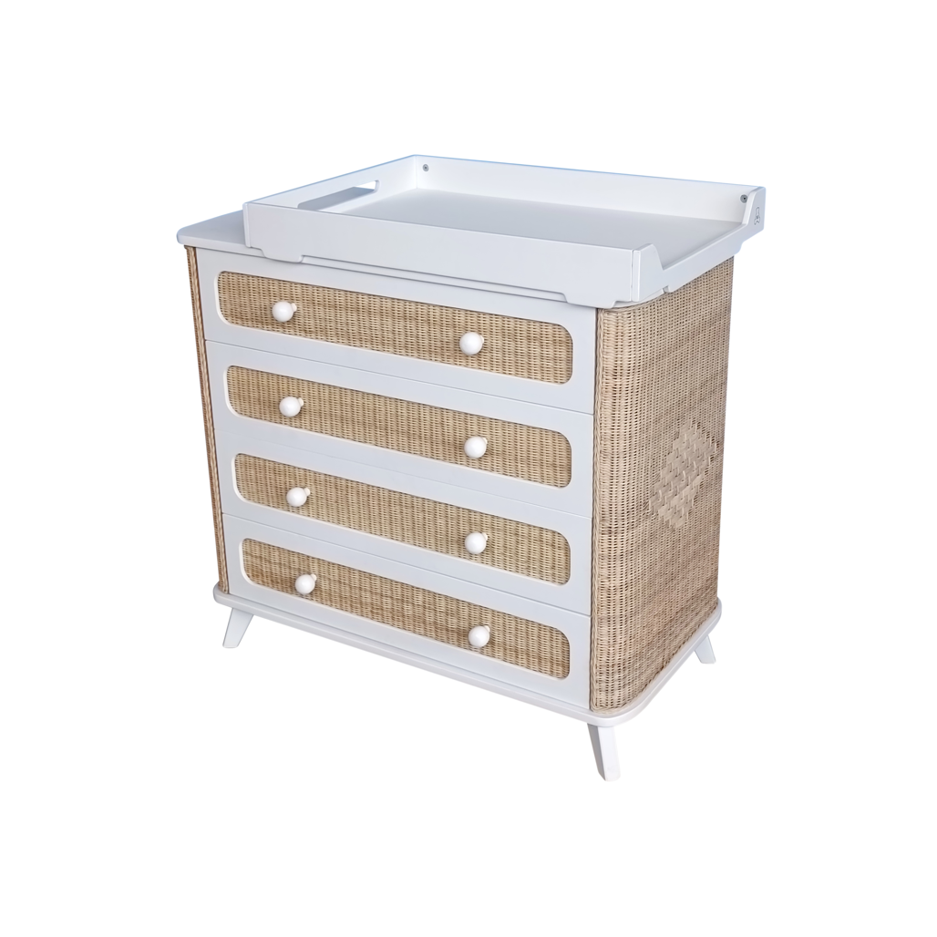 COQUILLAGE Chest of Drawers - Neige