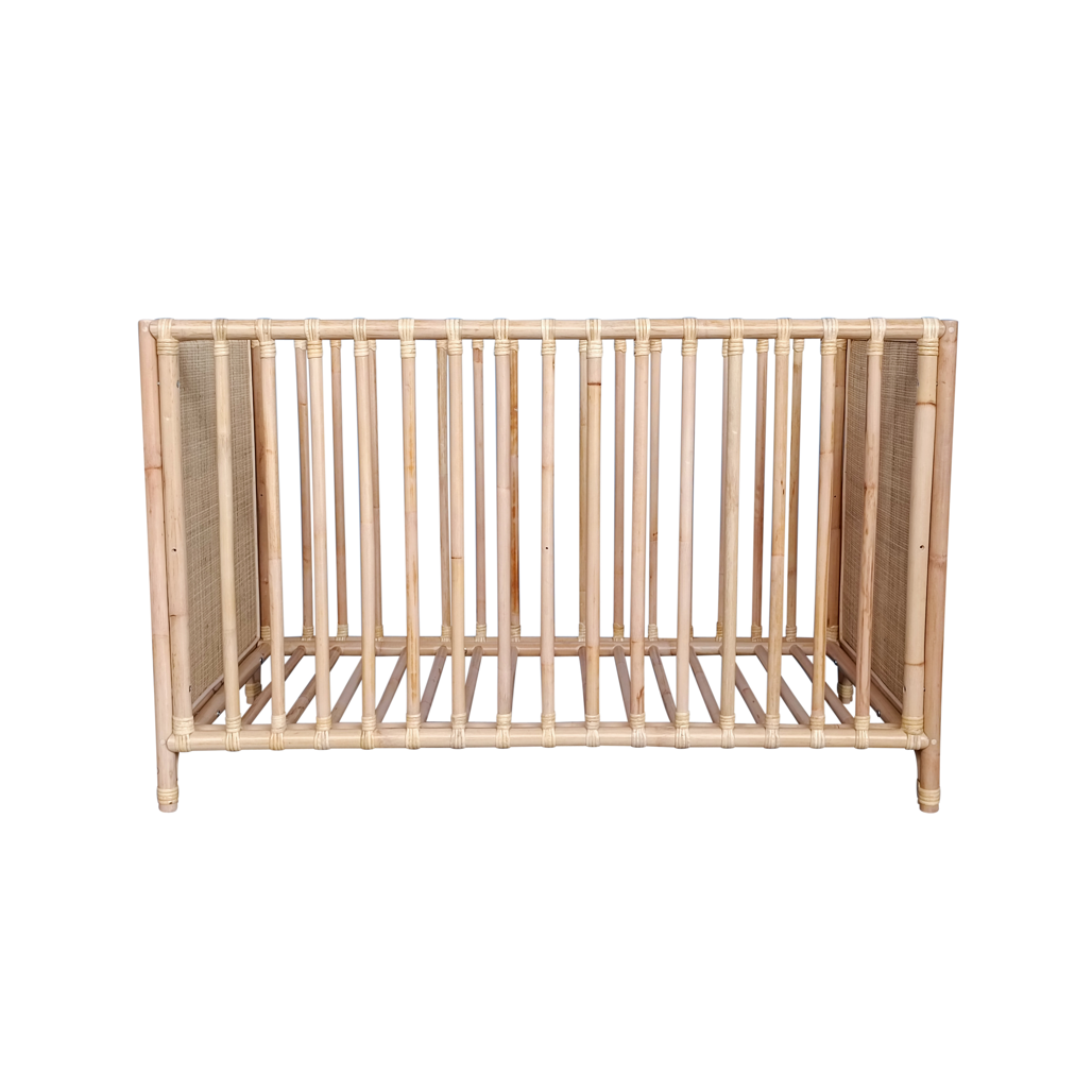 Nemo Evolutive Bed in rattan 60 x 120 - Natural
