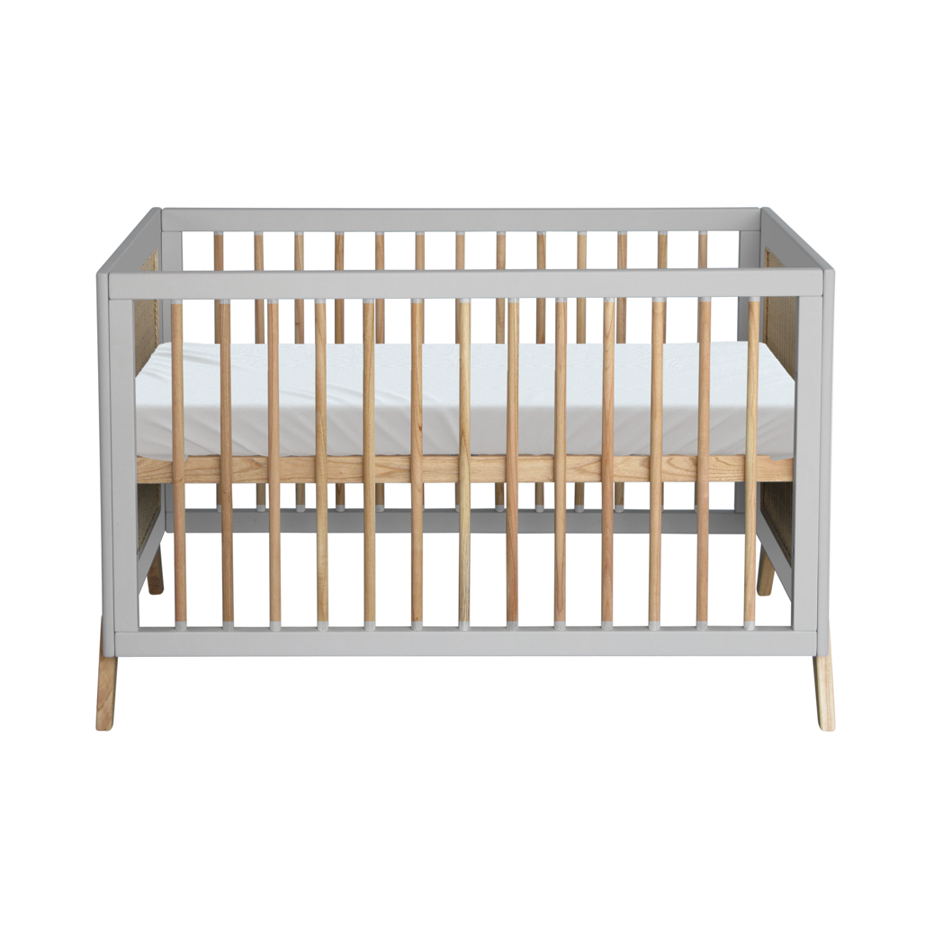 Marelia Evolutive Bed Rattan 60 x 120 - Lune