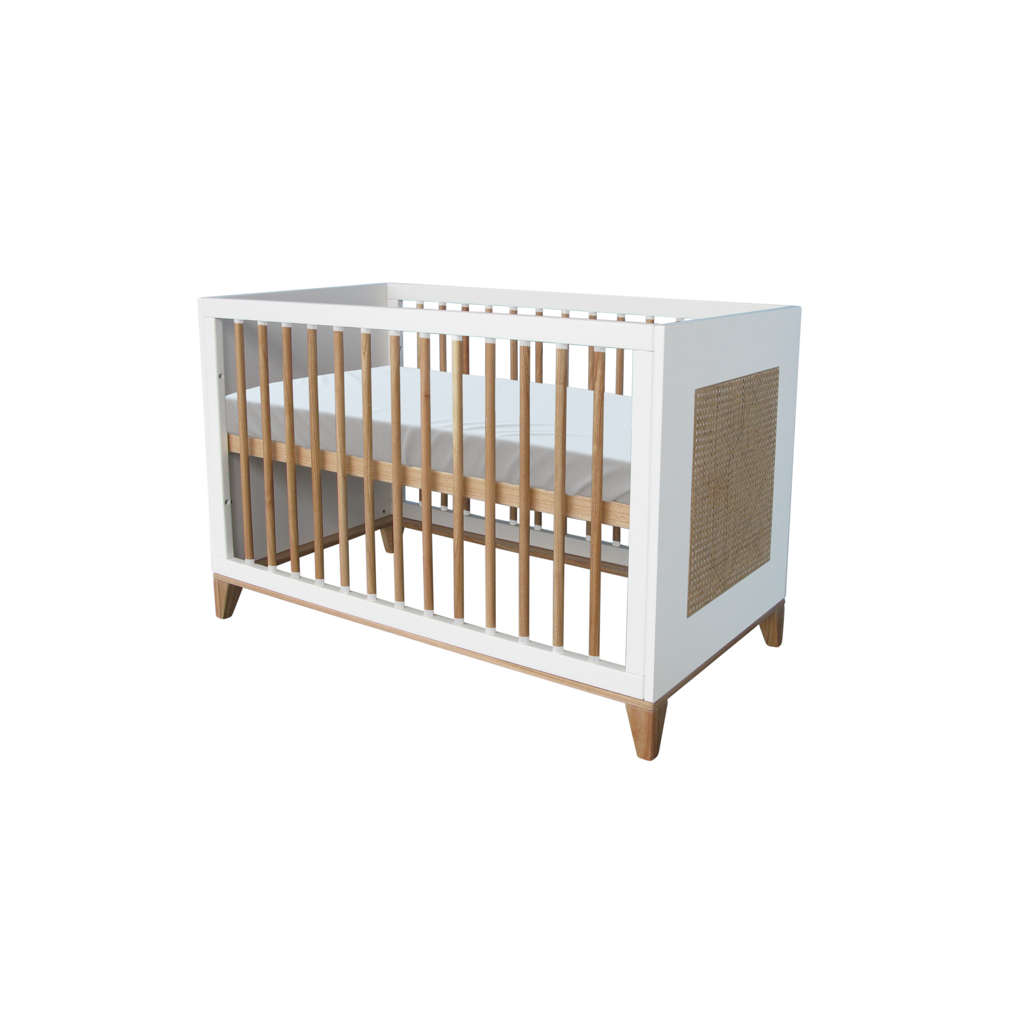 NAMI Neige Evolutive Bed 60 x 120 CM - From Crib to Toddler Bed