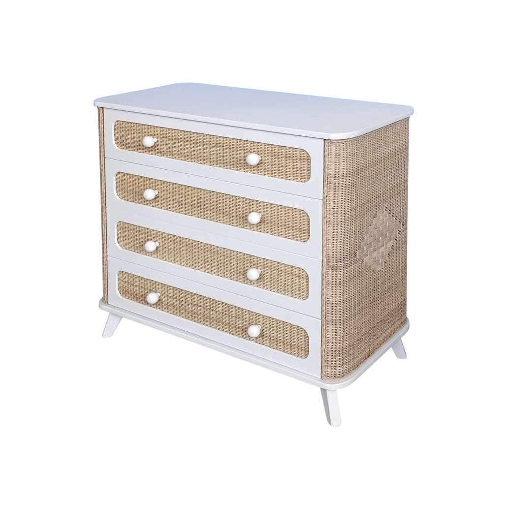 COQUILLAGE Chest of Drawers - Neige