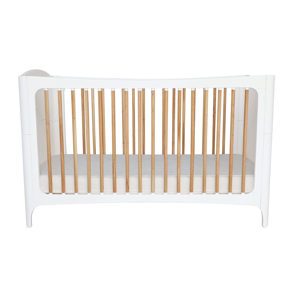 NÉRÉE Neige Evolutive Bed 70 x 140 CM - From Crib to Junior Bed
