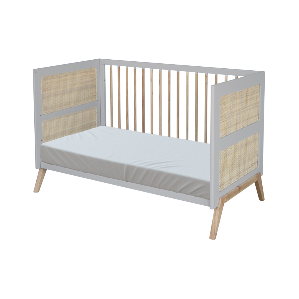 Marelia Multi-Evolutive Bed Rattan 70 x 140 - Moon