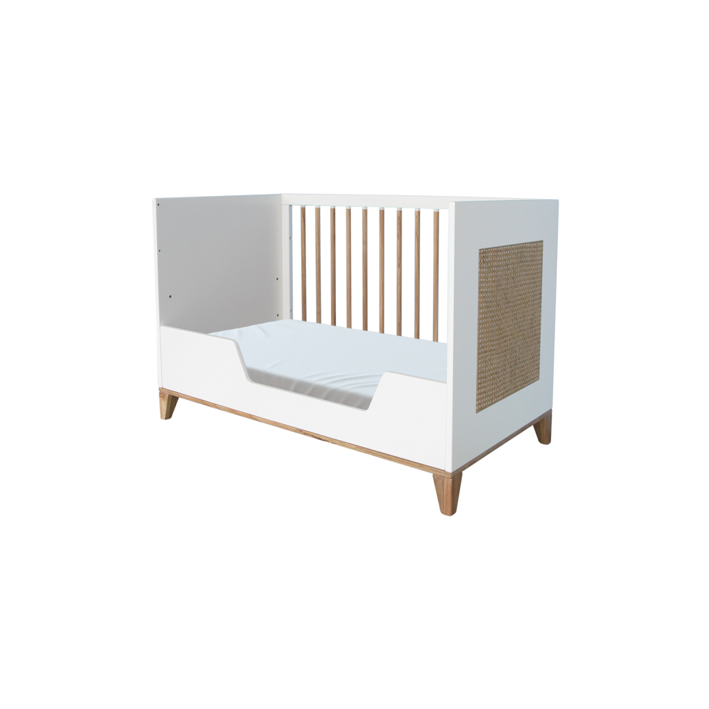 NAMI Neige Evolutive Bed 60 x 120 CM - From Crib to Toddler Bed