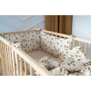 Free Horses Bamboo Cot Bumper by Malomi Kids