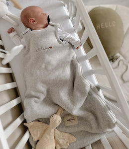 Organic Fleece Baby Sleeping Bag Grey by Malomi Kids