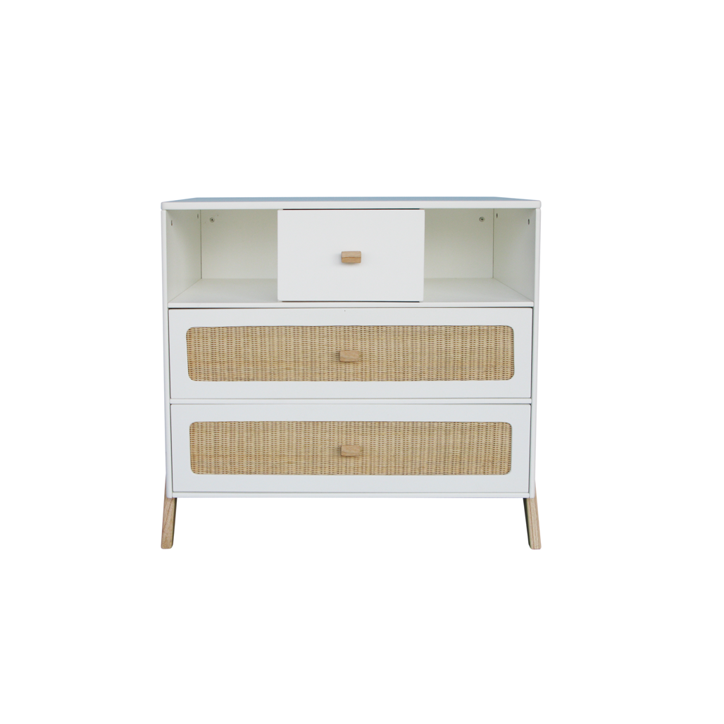 Marelia Chest of Drawer Rattan - Neige