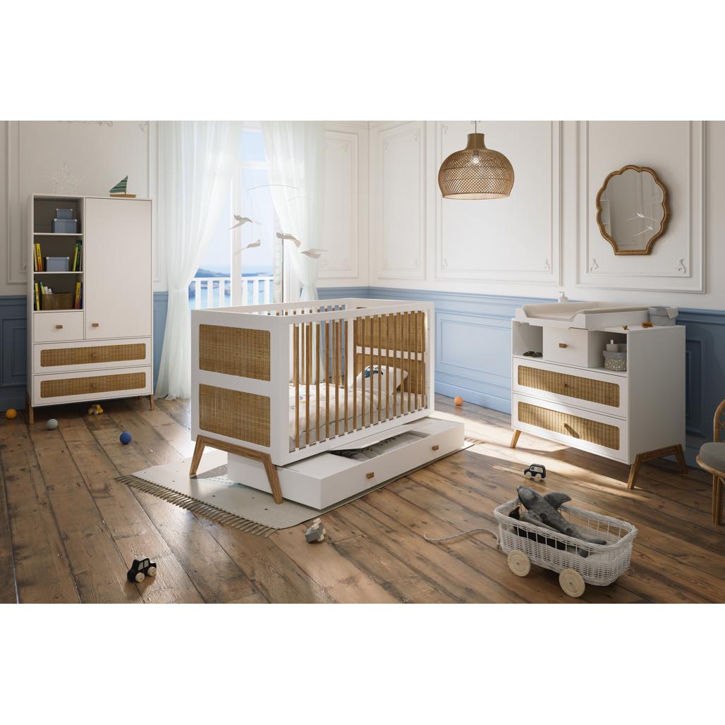 Marelie Bed Drawer Trundle 70 x 140 - Neige