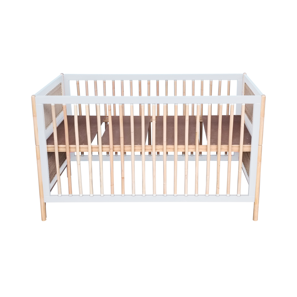 Oceania Rattan Evolutive Bed 70 x 140 - Neige