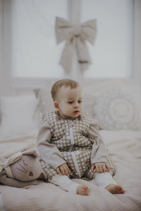 Countryside Check Sleeping Bag with Legs by Malomi Kids