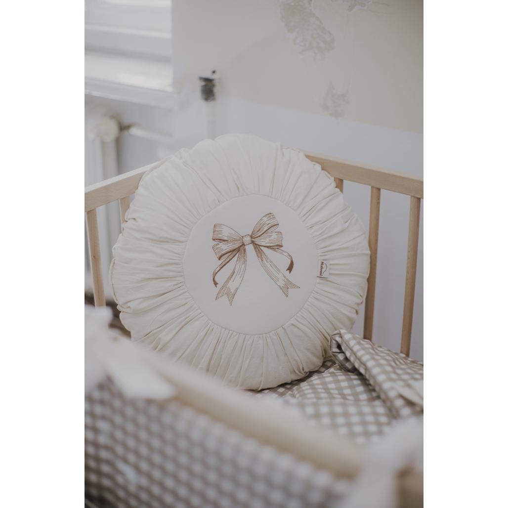 Round Washed Cotton Cushion by Malomi Kids
