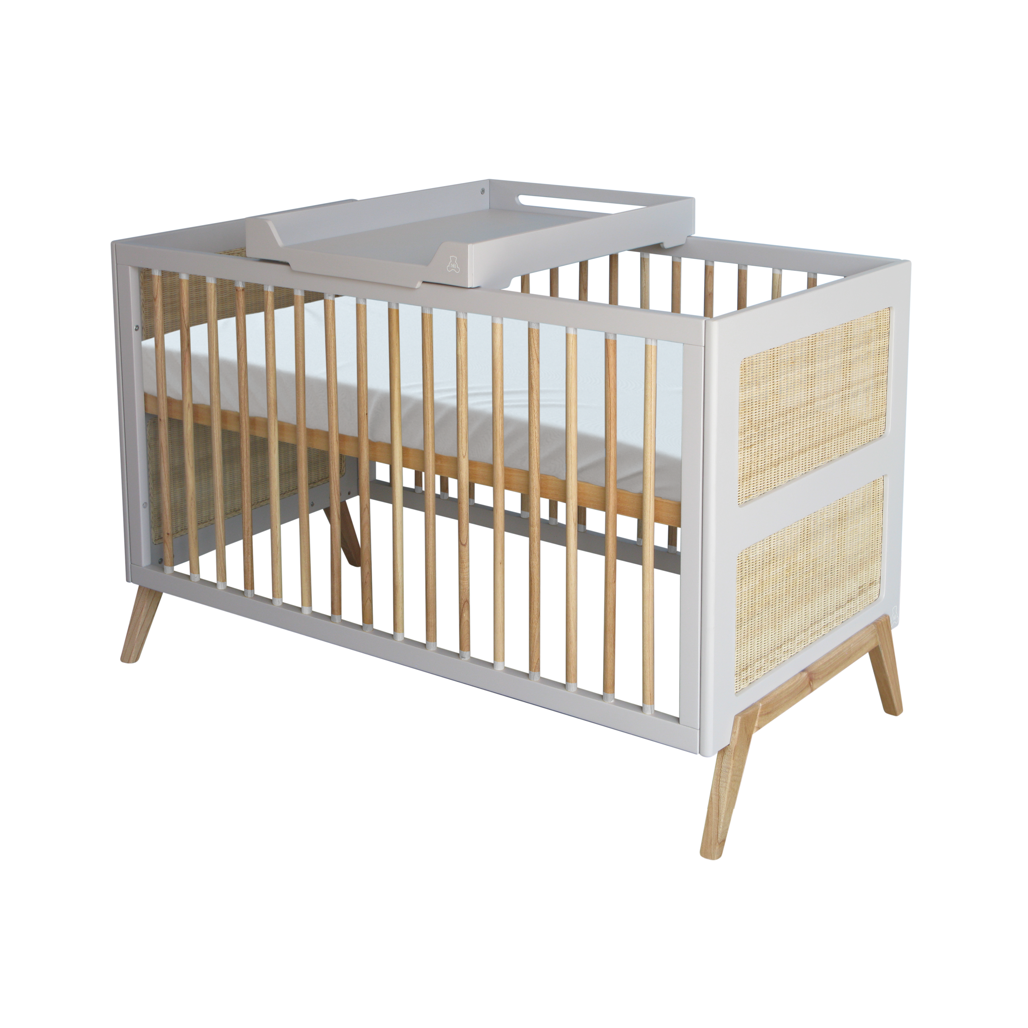 Marelia Multi-Evolutive Bed Rattan 70 x 140 - Moon