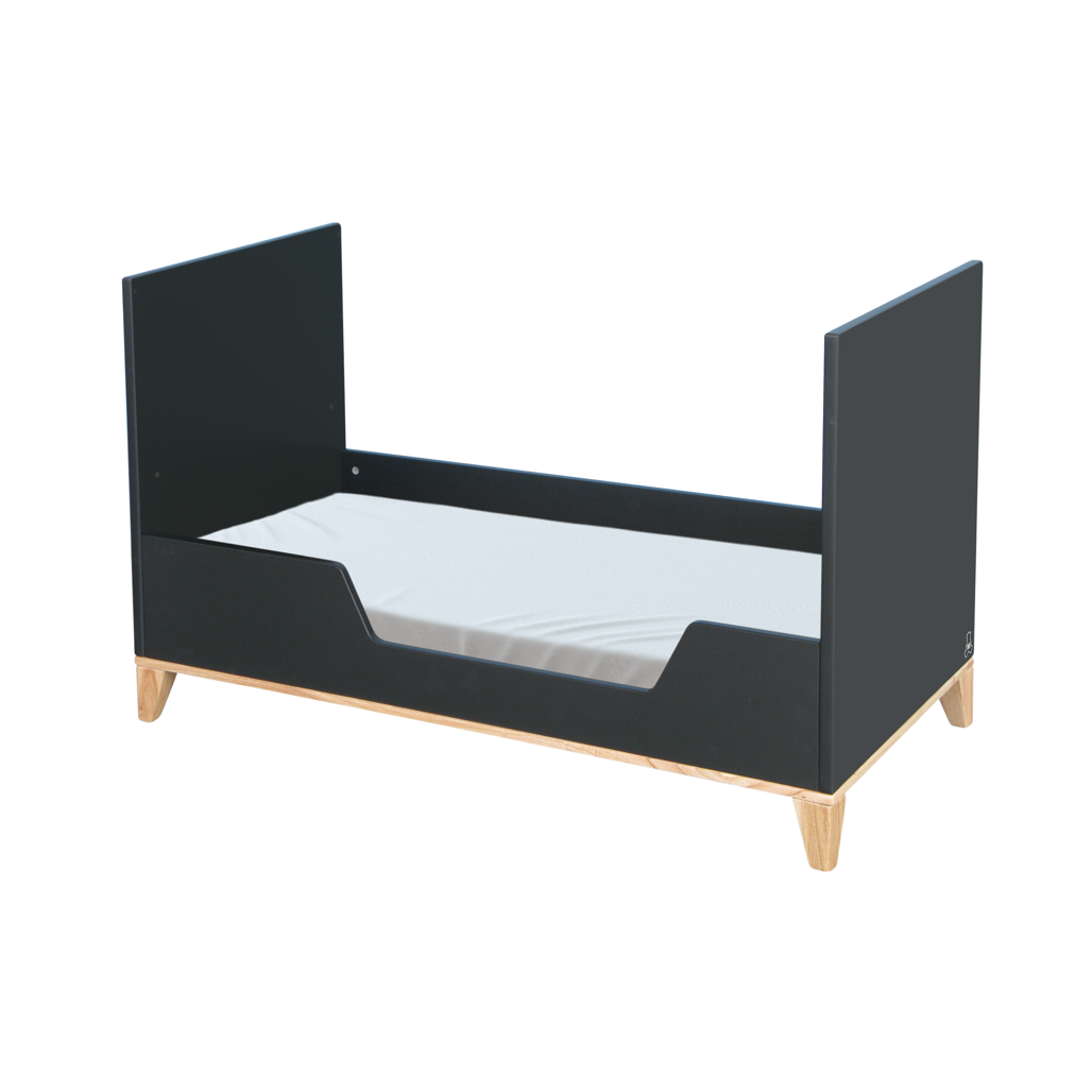 Naia Evolutive Bed rattan 60 x 120 - Onyx