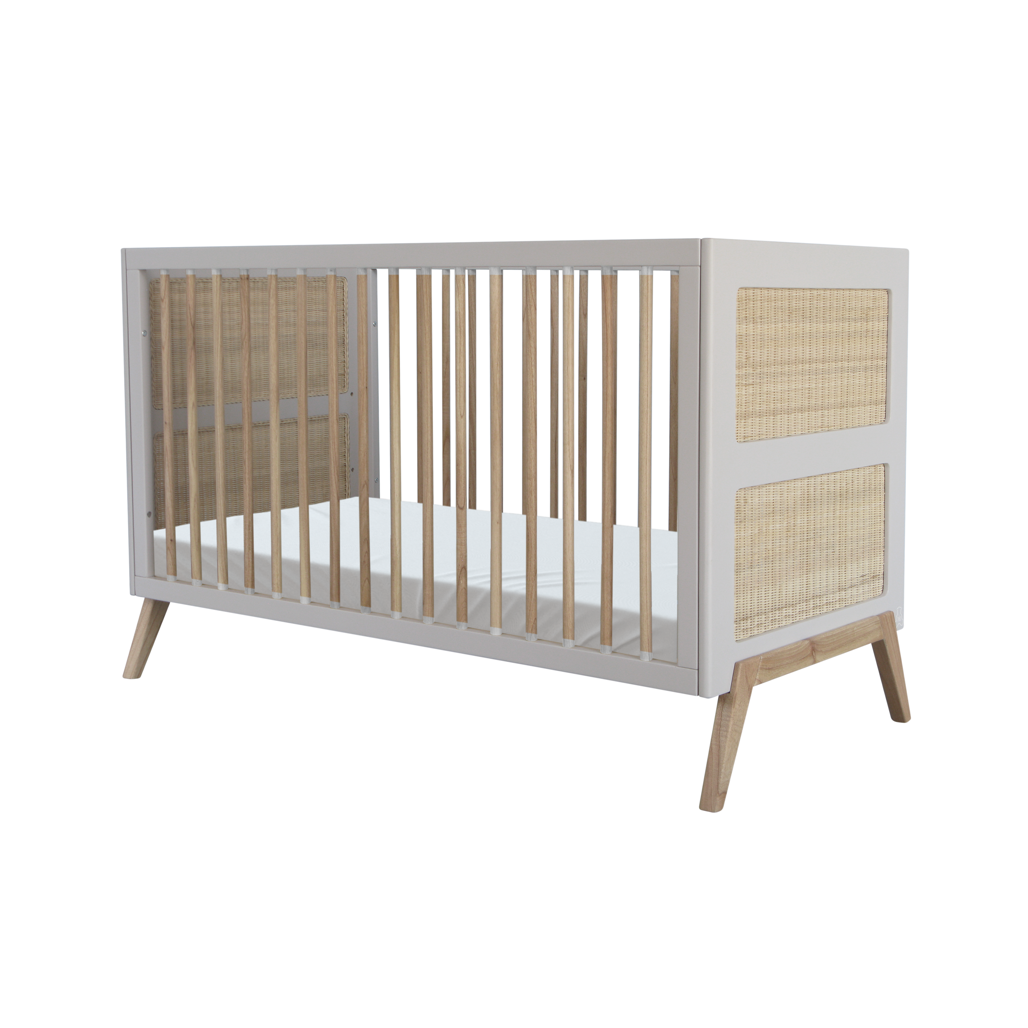 Marelia Multi-Evolutive Bed Rattan 70 x 140 - Moon