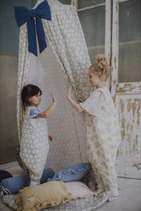 Blue Cottage Sleeping Bag with Legs by Malomi Kids