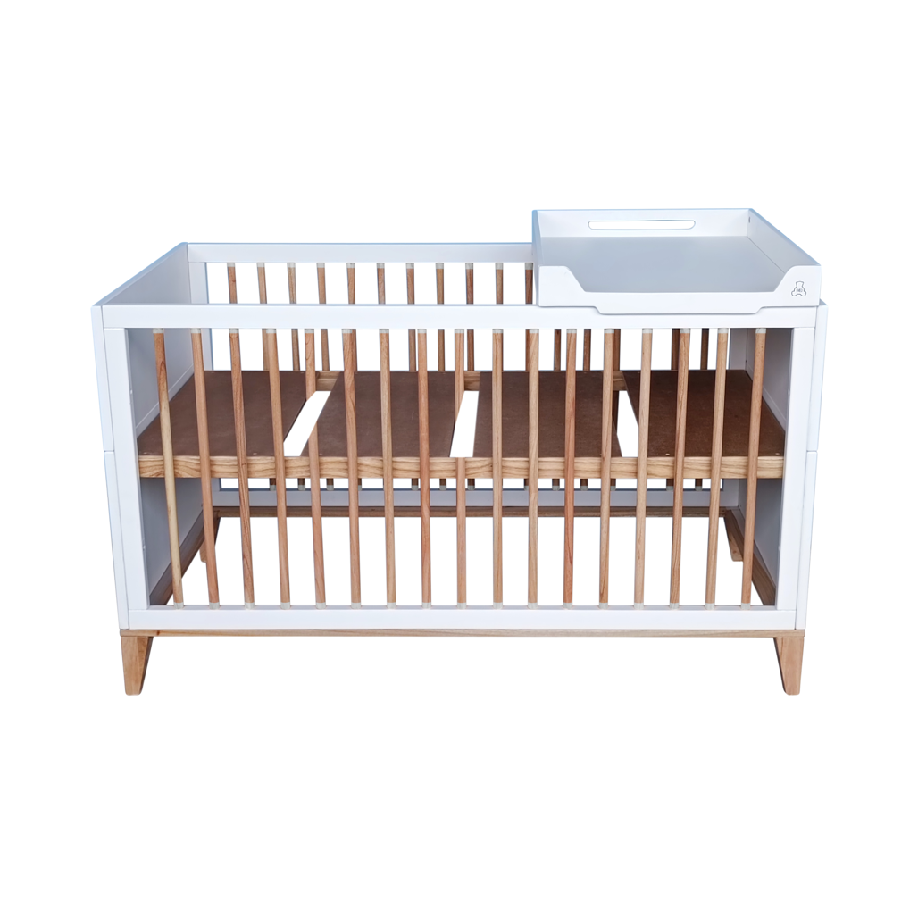 NAMI Neige Evolutive Bed 70 x 140 - From Crib to Junior Bed