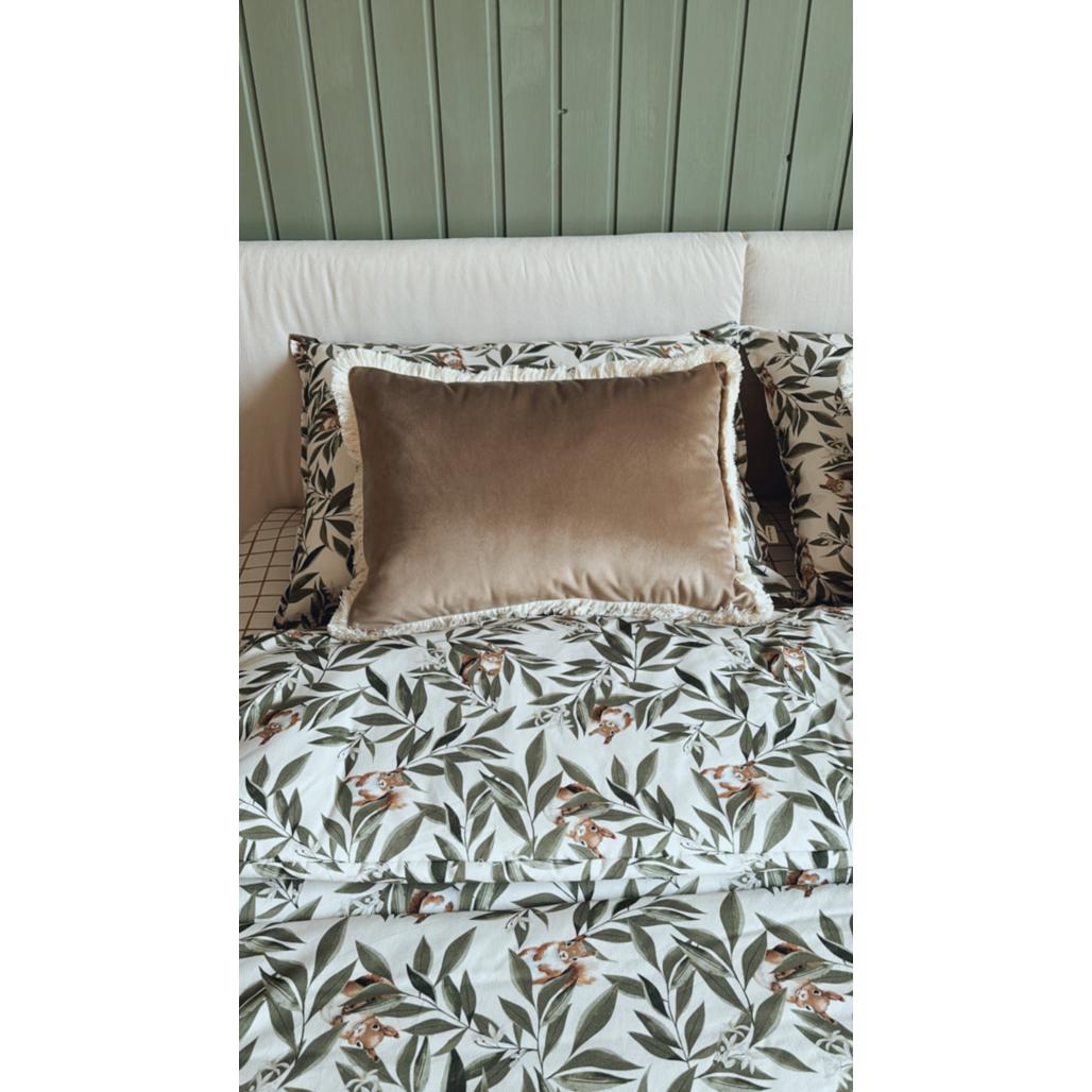 Velvet Cushion with Fringe by Malomi Kids