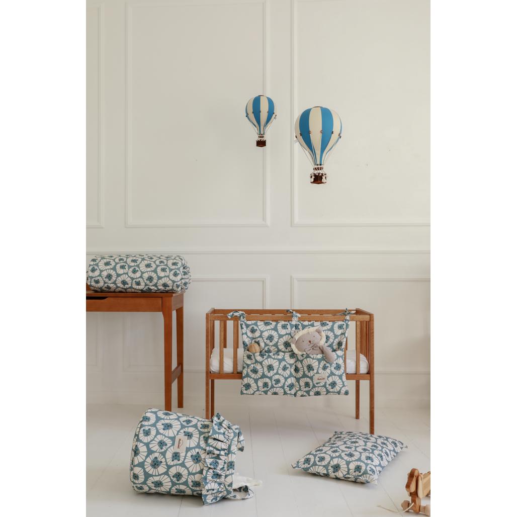 Denim Lions Cot Organiser by Malomi Kids