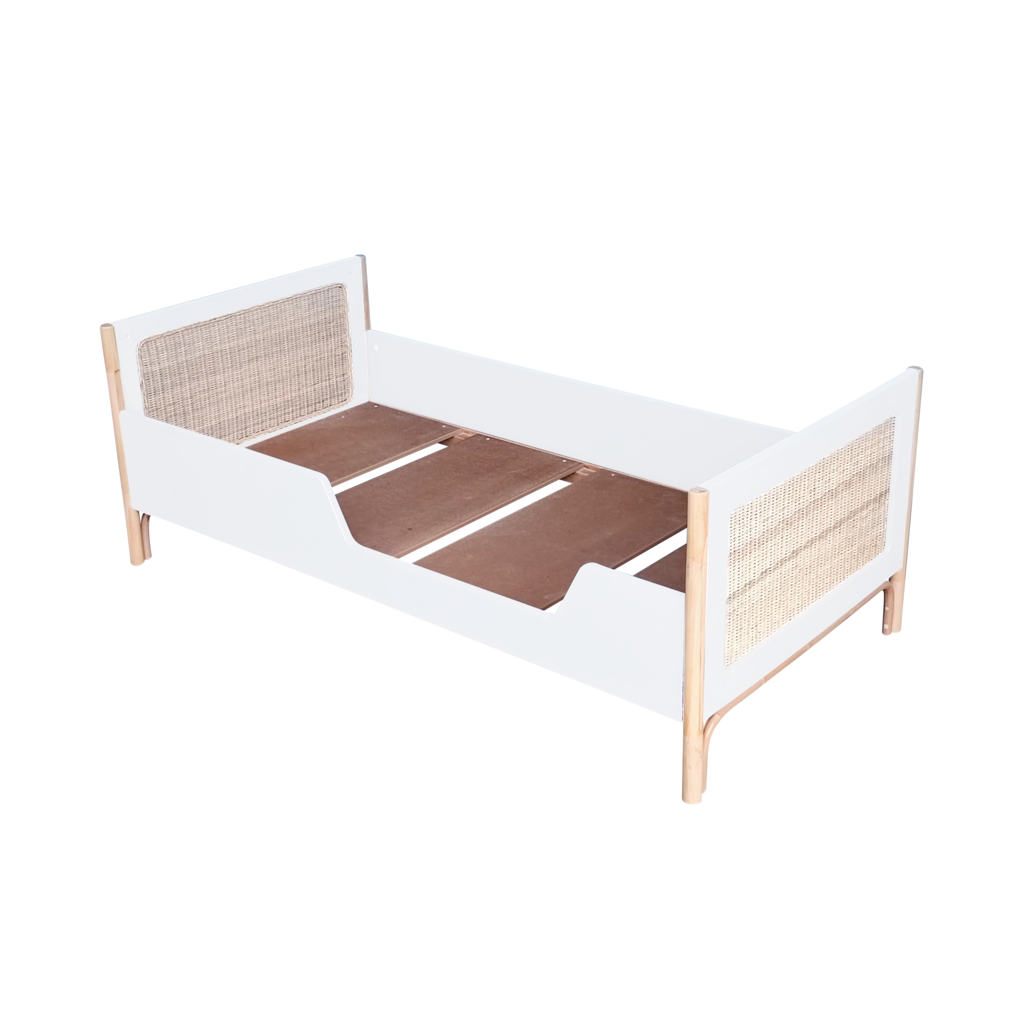 Oceania Rattan Evolutive Bed 70 x 140 - Neige