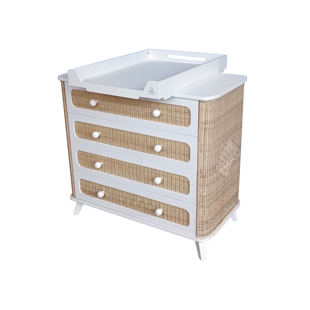 COQUILLAGE Chest of Drawers - Neige