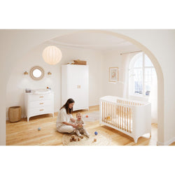 NÉRÉE Neige Evolutive Bed 60 x 120 CM - From Crib to Toddler Bed
